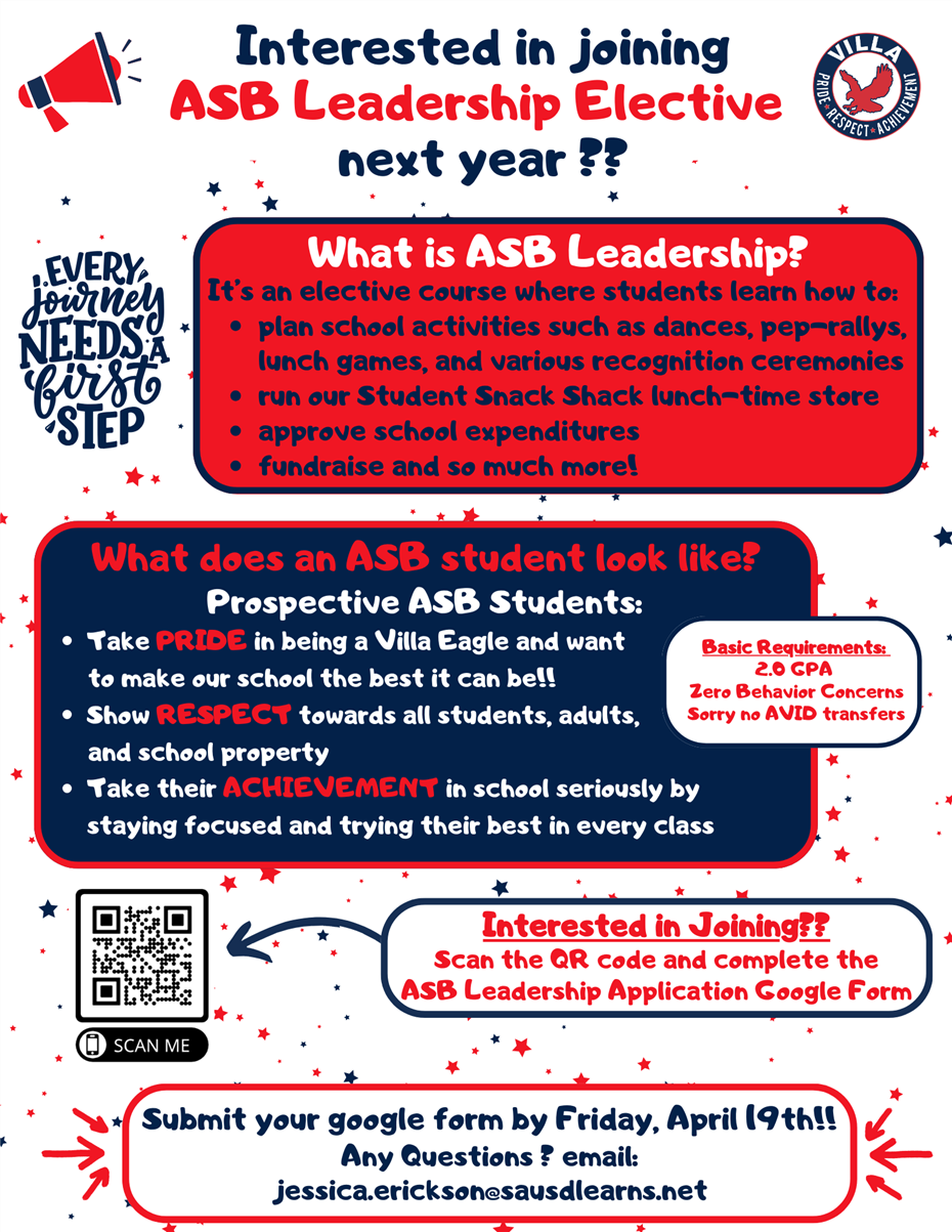 ASB Leadership Application 2024
